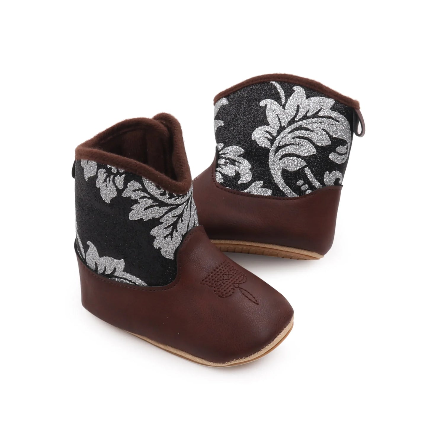 Baby Boots Made Of Soft PU and High-quality Cotton Short Boots With Rubber Soles and Anti Slip Baby