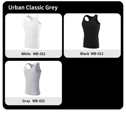 3/5 Pcs European plus-size men's cotton loose plus-size youth fitness sleeveless round neck