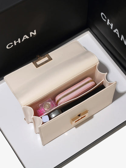 Belt decoration flip cover handbag crossbody bag