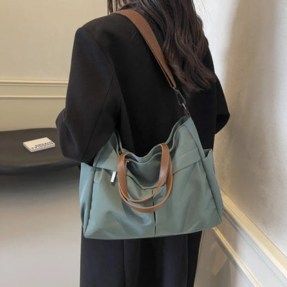 Stylish Nylon Tote Student shoudler Bags for Women Ladies Business Hand-held Briefcase Commuter Tote A4 Laptop High-end Designer