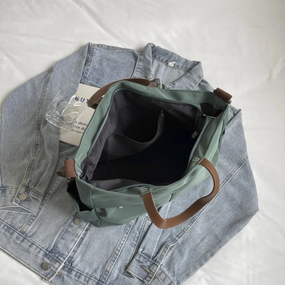 Stylish Nylon Tote Student shoudler Bags for Women Ladies Business Hand-held Briefcase Commuter Tote A4 Laptop High-end Designer