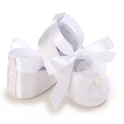 Non-Slip Casual Shoes with Delightful Bowknot Design for Baby Girls 0-18 Months