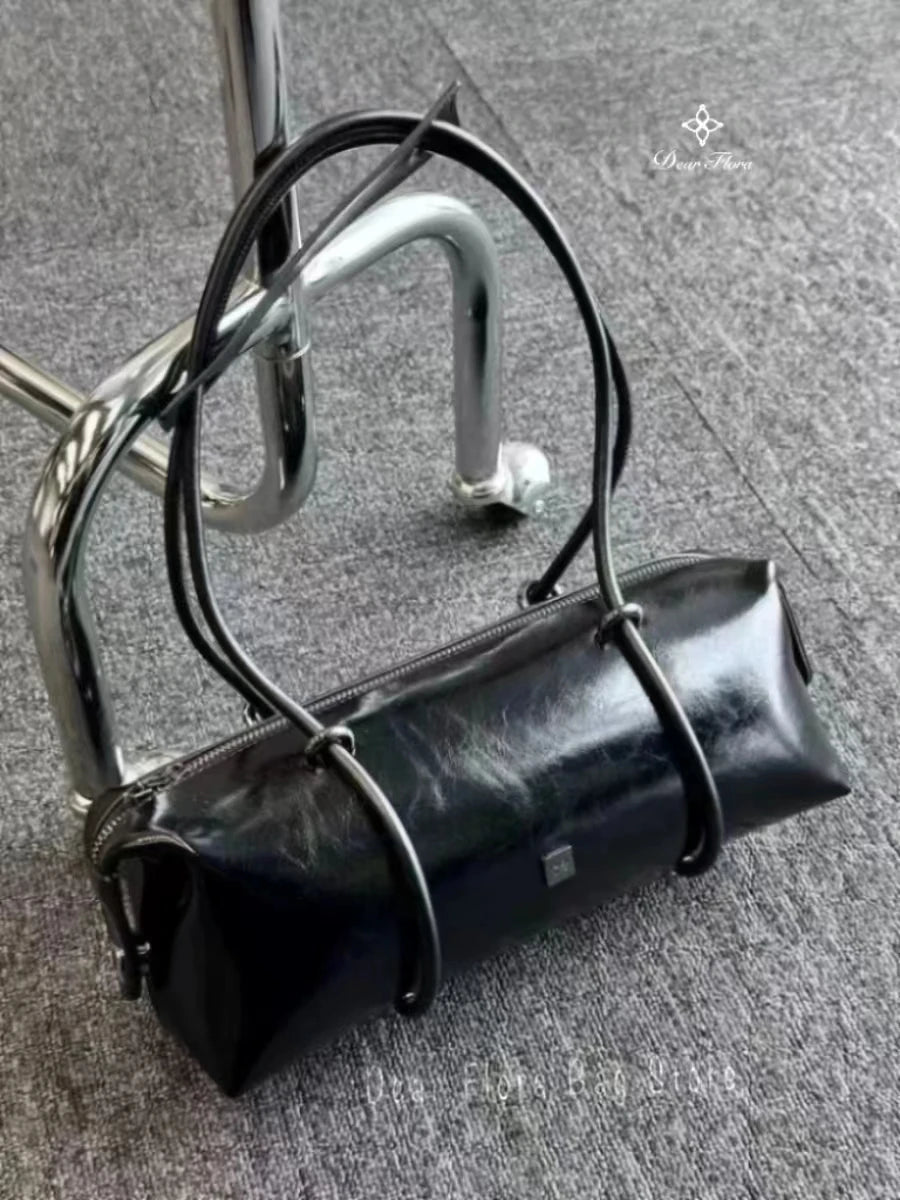 Large Capacity Boston Pillow Handbag Shoulder Bags Vintage Large Capacity Tote Bag