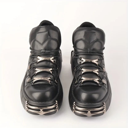 Thick Bottom Platform Rock Metal Decoration Casual Trainers Punk Style Gothic Sport Shoes