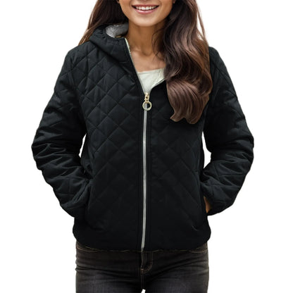 Casual Women'S Warm And Velvet Waist Tooling Jacket Lapel Coat