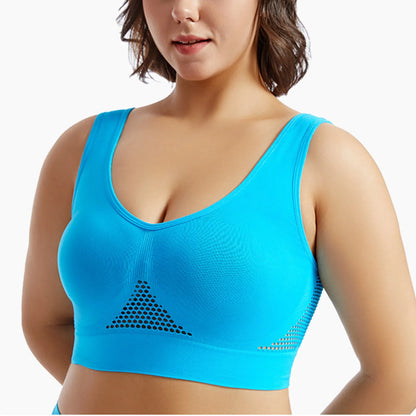 Sports Bra Shockproof Running Fitness Anti-sagging Upper Soft Support High-strength Women's Yoga Vest