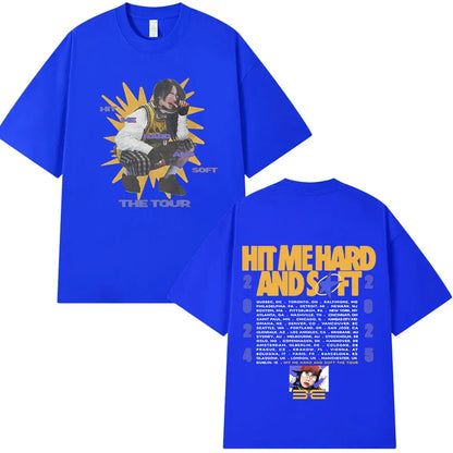 Hit Me Hard and Soft Tour 2024-2025 T Shirt Men Women Fashion Hip Hop T Shirts Cotton Loose Cozy Short Sleeve T-shirts Fans Gift