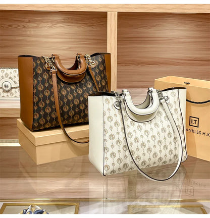 Light luxury brand designer high-end texture retro shoulder crossbody bag with l