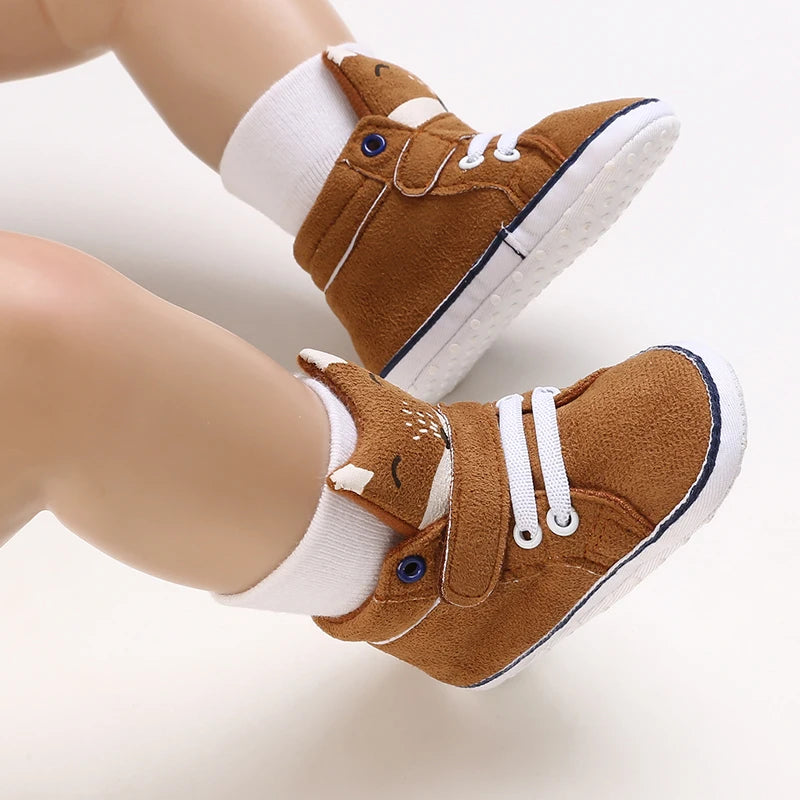 Casual And Fashionable Baby Cartoon Soft Soled Shoes 0-1 Year Old Walking Shoes