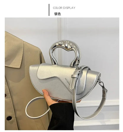 Solid Soft Shoulder Bag High Quality Bags for Women Hasp Interior Compartment Pu Women's Handbag