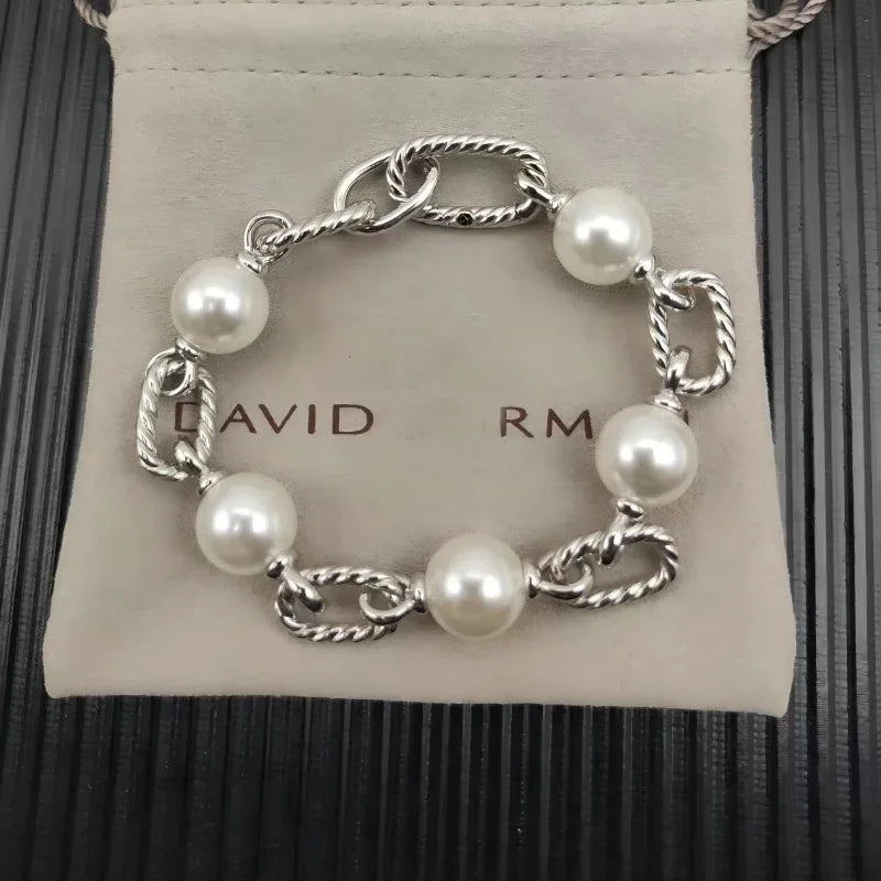 2025 New DY Bracelet Fashionable Simple Temperament Couple Bracelet Daily Wear Beaded Bracelet Men and Women Can Wear