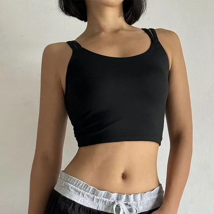 Women's Sports Bras Fitness Top, Push Up Fixed Pad, Yoga Bra, Back knotted Underwear, Running Vest, Gym Tops