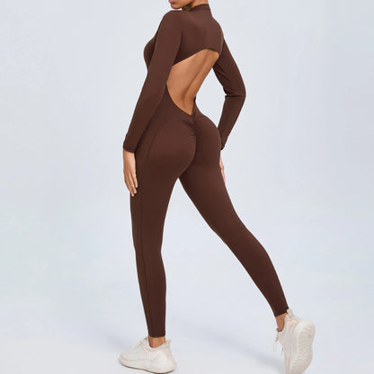 One-Piece Yoga Complete Sports Set Women Suits Gym Set Women's Training Siamese Fitness Suit Women Sportswear