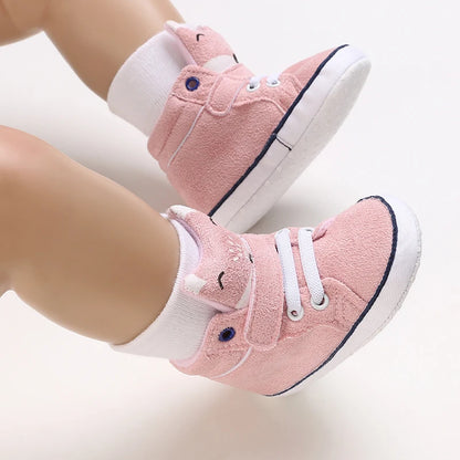 Casual And Fashionable Baby Cartoon Soft Soled Shoes 0-1 Year Old Walking Shoes