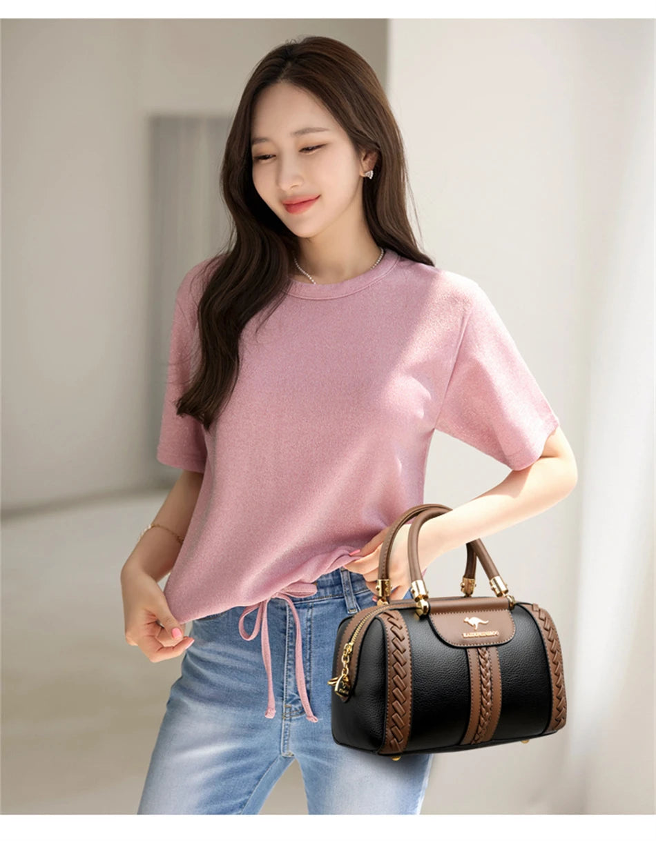 High Quality Leather Designer Shoulder Crossbody Bag New Ladies Messenger Bag