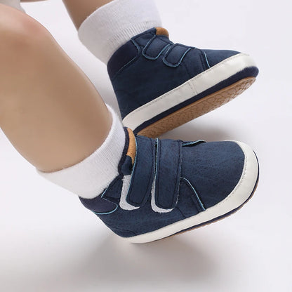 Casual Comfortable Sneakers For Baby Boys, Lightweight Non Slip Walking Shoes For Indoor Outdoor