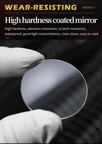 Top Brand Luxury Original Waterproof Quartz Watch for Man Gold Skeleton Style 24 Hour Day Night New