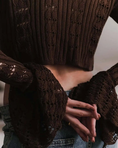 Hollow Knitted Cardigan Women's Solid Long Sleeve V Neck Short Sweater Top Female Crochet Yellow / S White / L White / M Yellow / S-White / L-White / M-White / S-Brown / L-Brown / M-Brown / S-Pink / L-Pink / M-Pink / S-Yellow / L-Yellow / M-Wine Red / L-Wine Red / M-Wine Red / S-Blue / L-Blue / M-Blue / S-