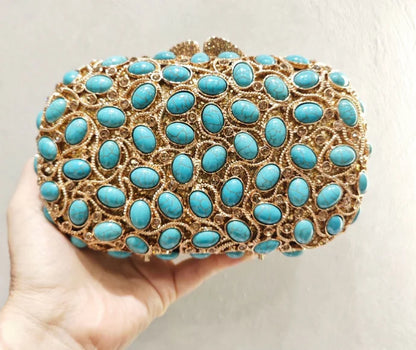 XIYUAN Big Stones Evening Purse Bags Rhinestone Wedding Gems Clutch Bag Bridal Clutches Women Diamonds