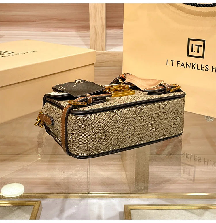 fashionable and versatile high-end handbag single shoulder crossbody bag