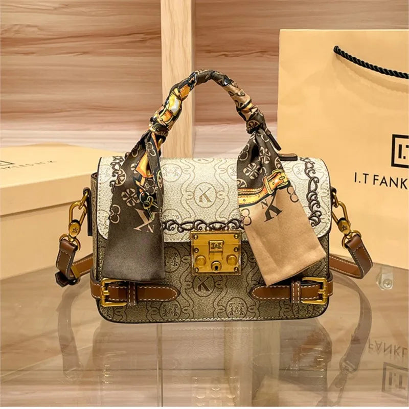 fashionable and versatile high-end handbag single shoulder crossbody bag