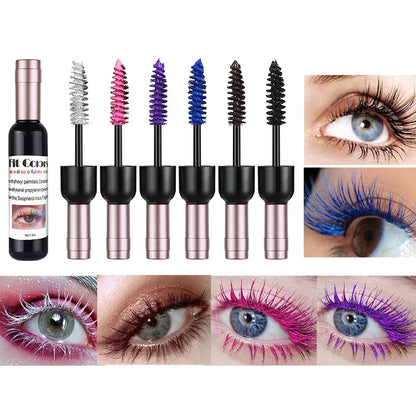 1PC Colorful Eyelash Mascara EyeLashes Extension Curling Lengthen White Purple