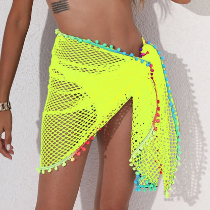 Beach Cover Ups For Women Sarong Sheer Bikini Chiffon Wraps Skirts For Swimwear