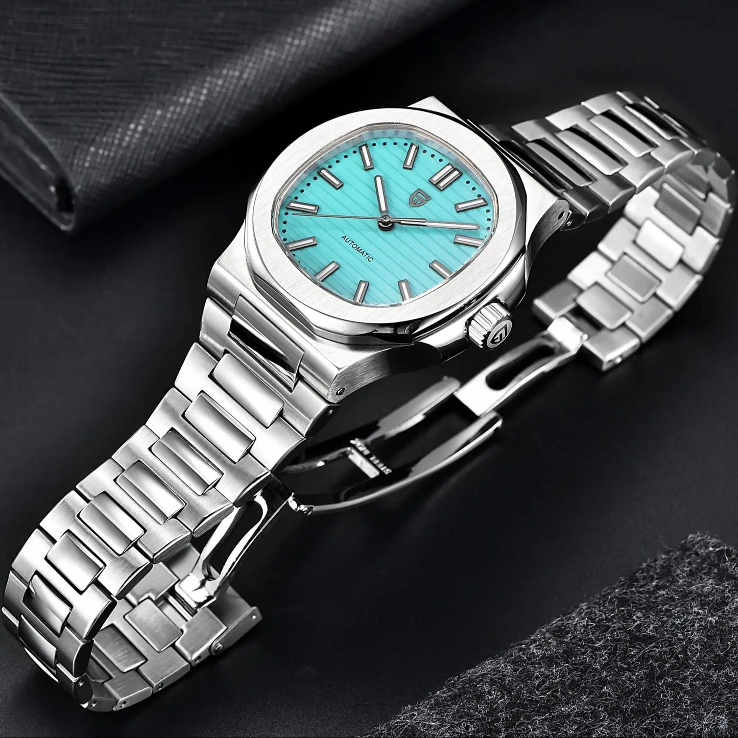 40MM Men's Watches Luxury Automatic Watch For Men Mechanical WristWatch Stainless Steel Sapphire glass