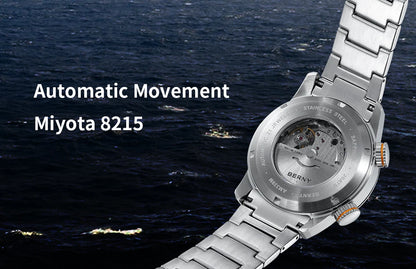 Automatic Dive Watch for Men Super Luminous Original Design 20 ATM Diver Wristwatch Sapphire