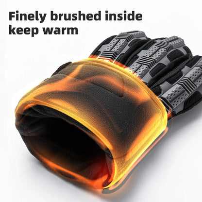 Cycling Gloves Tactical Gloves Thickened Pad Shockproof Breathable GEL Bike Motorcycle Winter Warmer Full Finger
