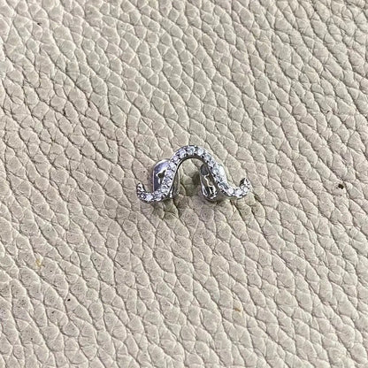 Romantic Silver Color Glossy Wave Teeth Grillz Hip Hop Curve Zircon Tooth Caps Gold Zircon Silver Zircon Gold Color Gold Zircon-Silver Zircon-Gold Color-Silver Color-