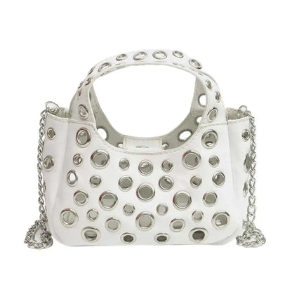 Women PU Casual Tote Bag Large Capacity Slouchy Handbag Chain Strap Stylish Crossbody Bag Hasp Closure Daily Carrying Bag