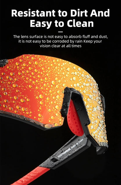 Photochromic Polarized Lens Adjustable Nose Support Myopia Frame Sports Men Women Cycling Goggle