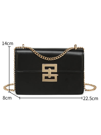 Belt decoration flip cover handbag crossbody bag