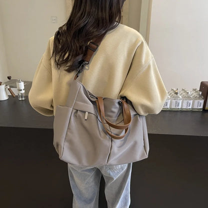 Stylish Nylon Tote Student shoudler Bags for Women Ladies Business Hand-held Briefcase Commuter Tote A4 Laptop High-end Designer