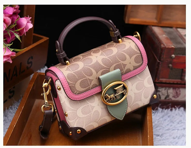 Women Bags Designer Luxury Crossbody Shoulder Purses Handbag Women Clutch Travel Tote Bag coffee black red coffee-black-red-