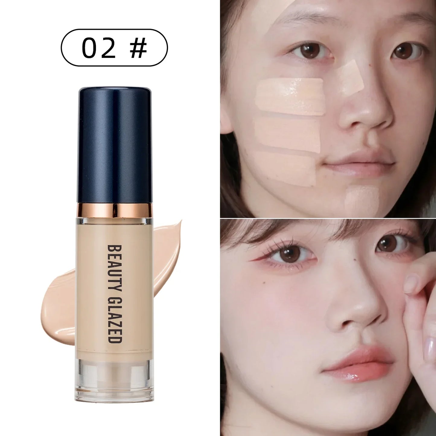 6ml Waterproof Matte Liquid Foundation Long Wear Oil-Control Face Full Coverage