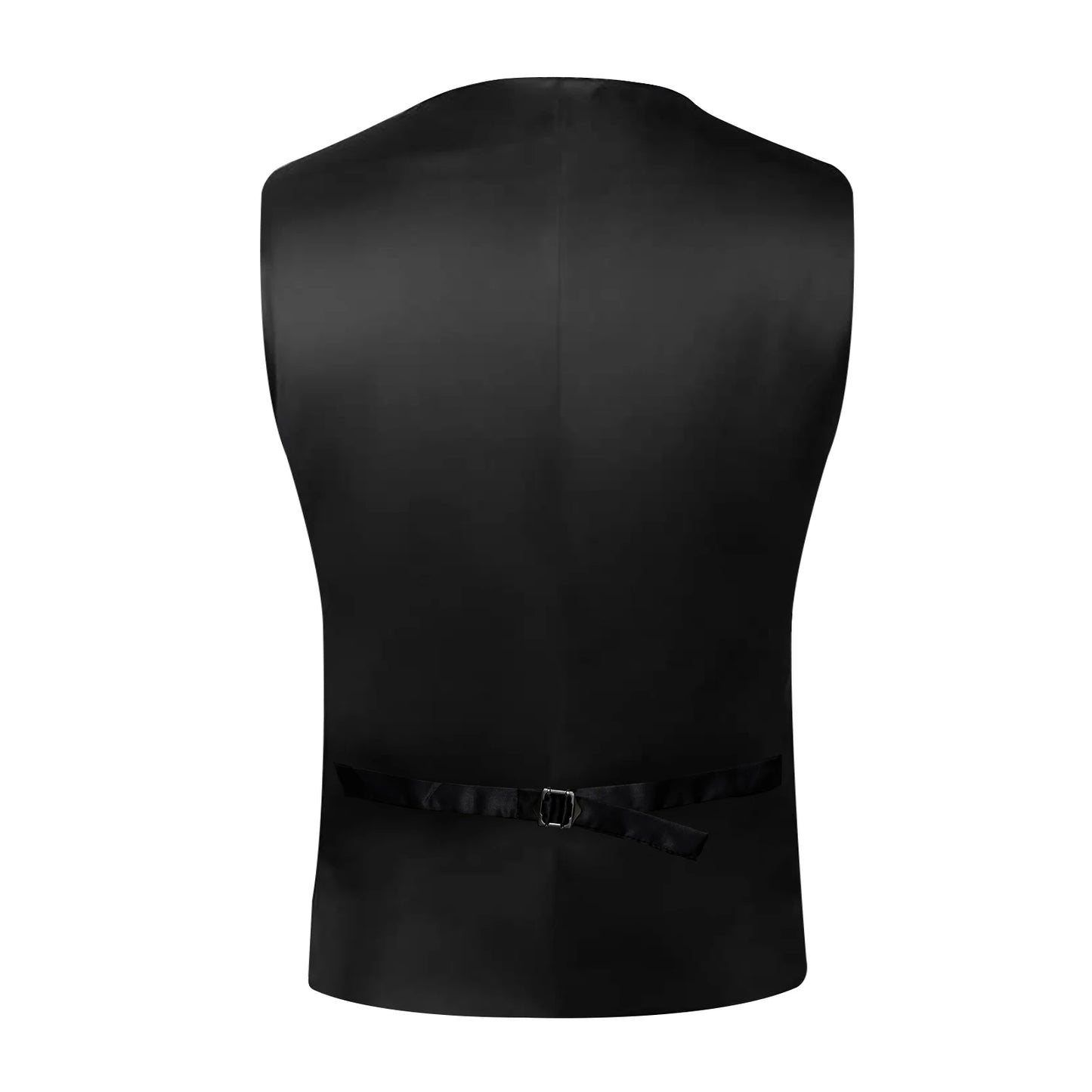 Men's Paisley Silk Suit Vest with Macthing Golden Paisley Neck Tie Handkerchief Cufflinks Wedding Prom Tuxedo Waistcoat