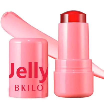 3-in-1 Cheek Lip Tinted Moistured Blush Stick Eyes Cheek Lip Brighten Cream Water Jelly Tint Stick Matte Contour Makeup