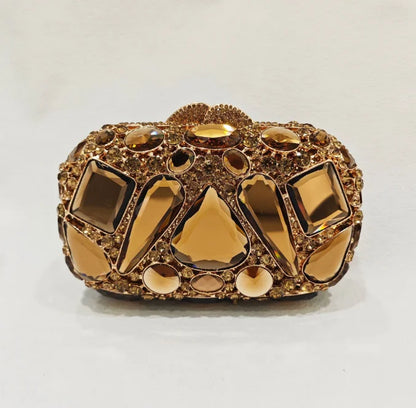 XIYUAN Big Stones Evening Purse Bags Rhinestone Wedding Gems Clutch Bag Bridal Clutches Women Diamonds