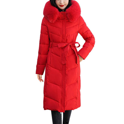 Women'S Winter Jackets Parkas 2024 Women Casual Solid Coat Jacket Hooded Pocket Reversible Wear Zipper Pocket Jaqueta Feminina
