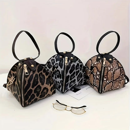 Print Triangle Handbag, Trendy Mini Crossbody Bag, Women's Clutch Purse For Party Prom Dating