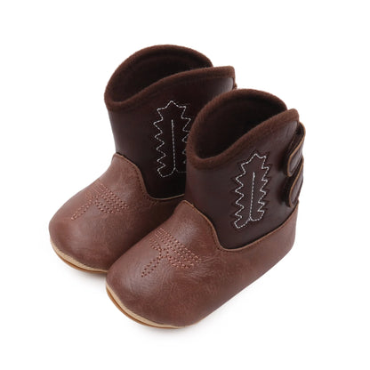 Baby Boots Made Of Soft PU and High-quality Cotton Short Boots With Rubber Soles and Anti Slip Baby