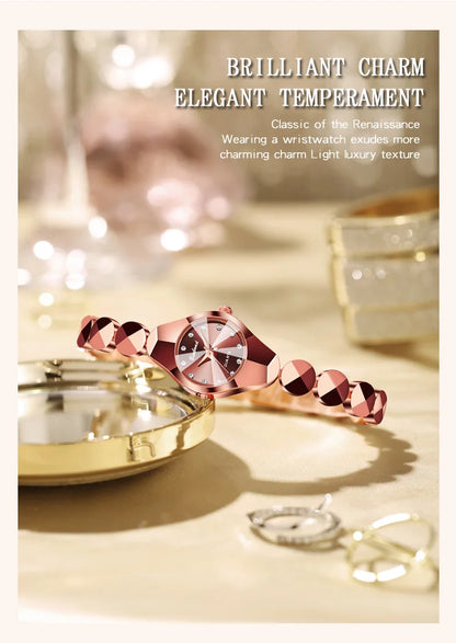 Light Luxury Brand high-end Exquisite Bracelet Wristwatch Waterproof Ladies Quartz