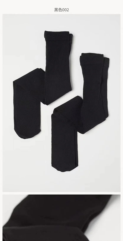 4 Pairs of Children's Pantyhose Black Leggings Dance Socks