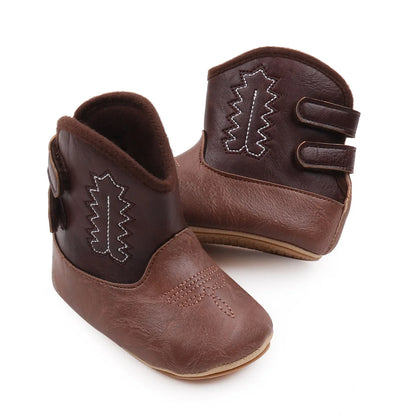 Baby Boots Made Of Soft PU and High-quality Cotton Short Boots With Rubber Soles and Anti Slip Baby