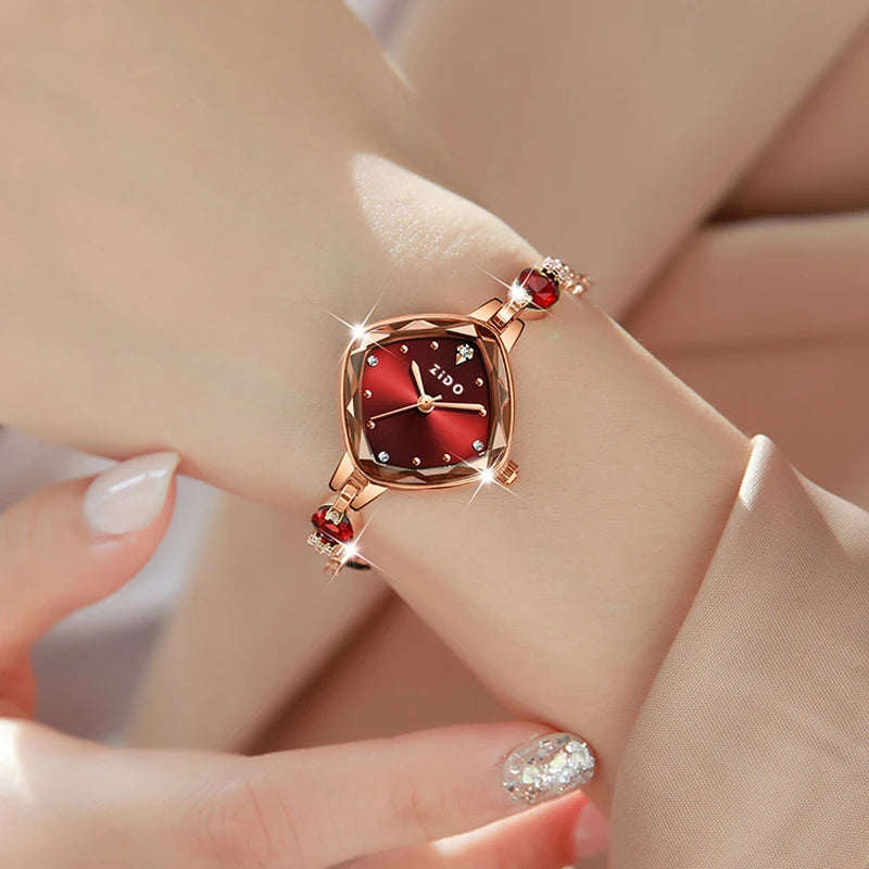 Luxury Crystal Diamond Metal Bracelet Waterproof Diamond Female Fashion Watches