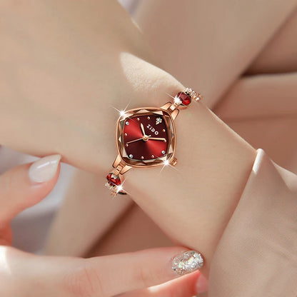 Luxury Crystal Diamond Metal Bracelet Waterproof Diamond Female Fashion Watches