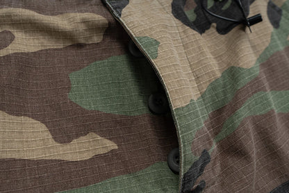 Silhouette Camouflage Cargo Cropped Shorts for Men Wide Leg Patchwork Baggy Over Knee Pants