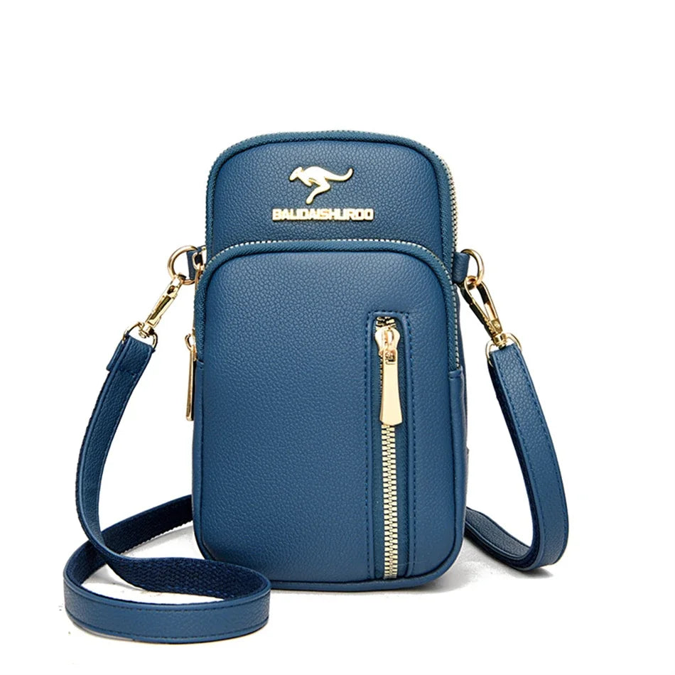 Ladies New Trendy Pu Leather Shoulder Bags Luxury Designer Simple Small Purse